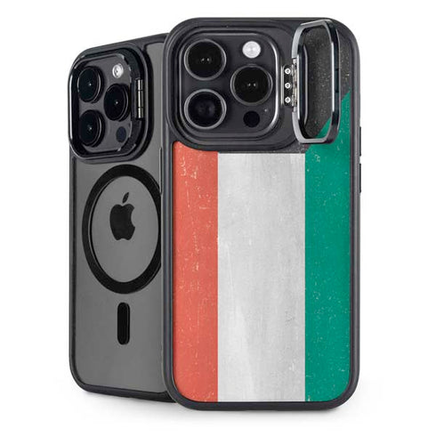 Kuwait Flag Distressed iPhone 14 Pro Max Kickstand Case